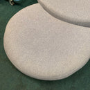 Corner sofa with chair and footstool