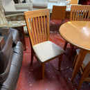 Extending table and chairs