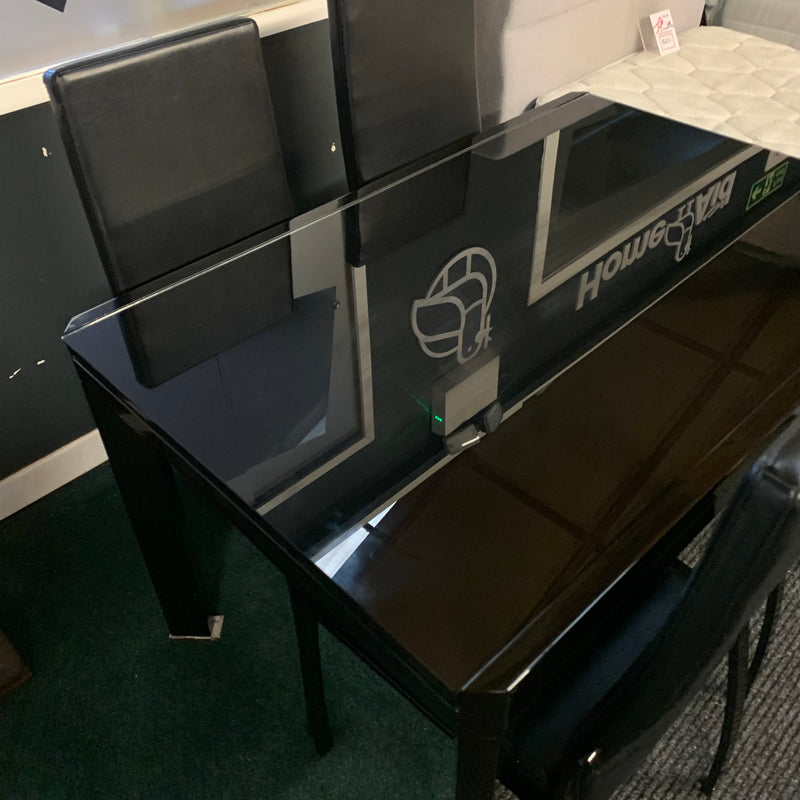 Extending table and chairs