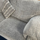 2 seater sofa and cuddle chair with footstool