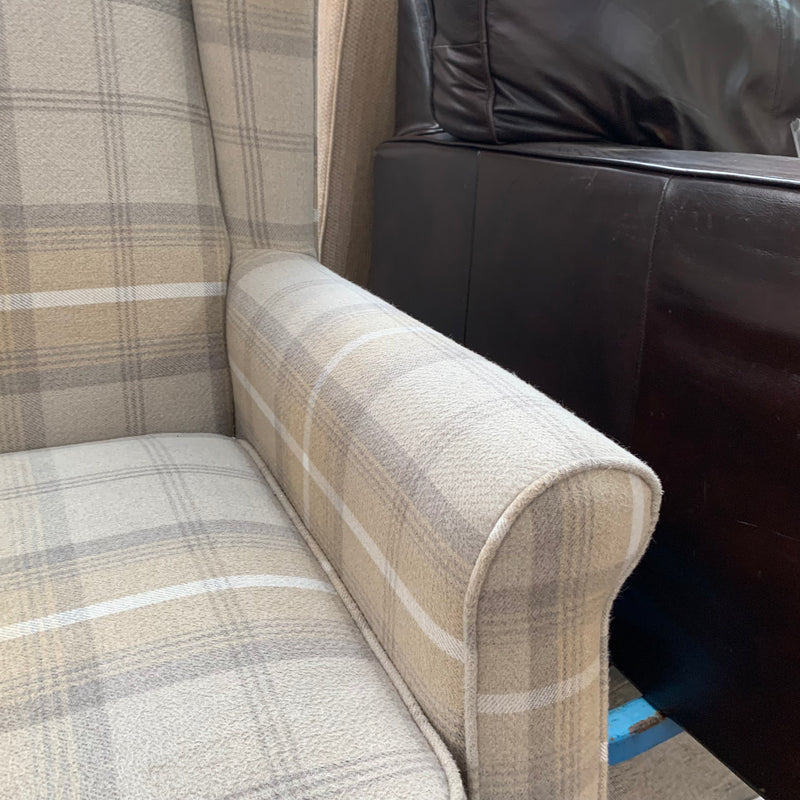 DUNELM armchair and footstool