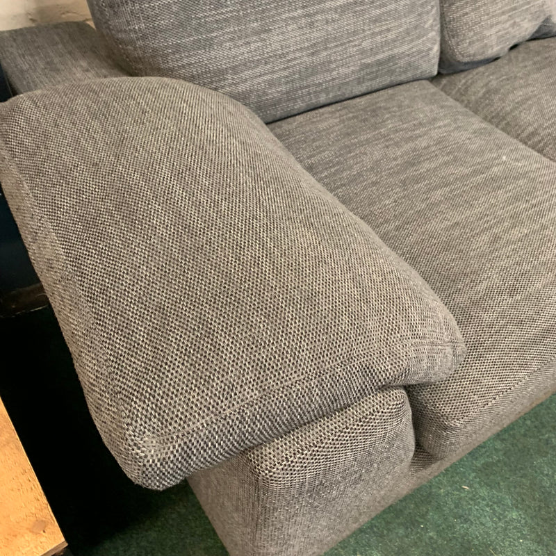 Corner sofa and footstool