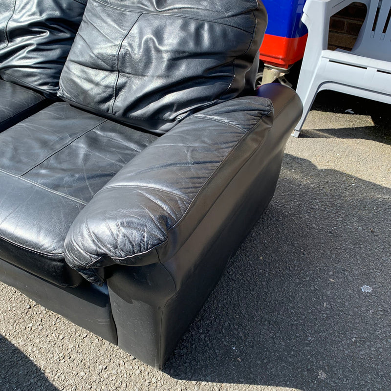Corner sofa and footstool