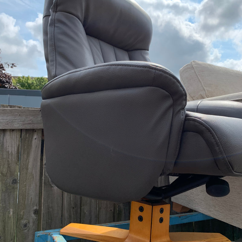 Armchair and footstool