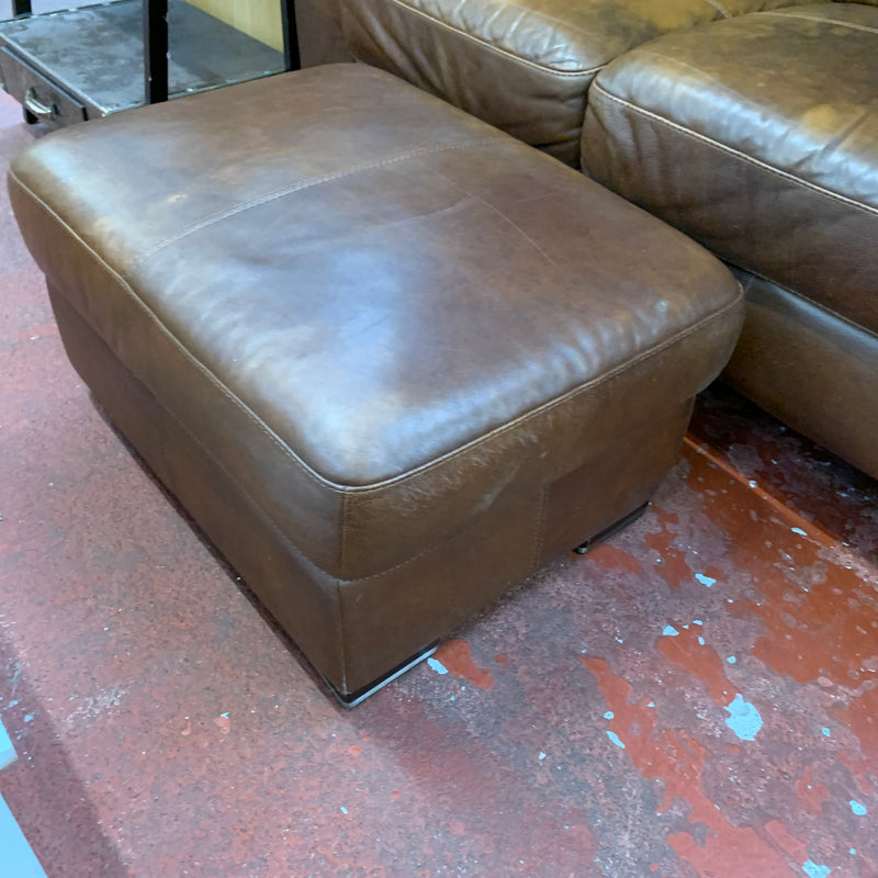 2x 2 seater sofas and footstool