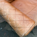 Corner sofa and footstool