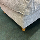 Corner sofa and footstool