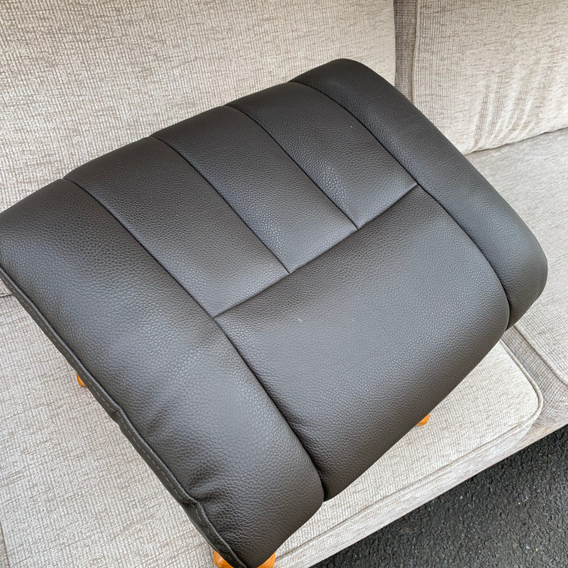 Armchair and footstool