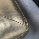 Corner sofa and footstool