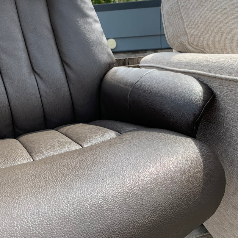 Armchair and footstool