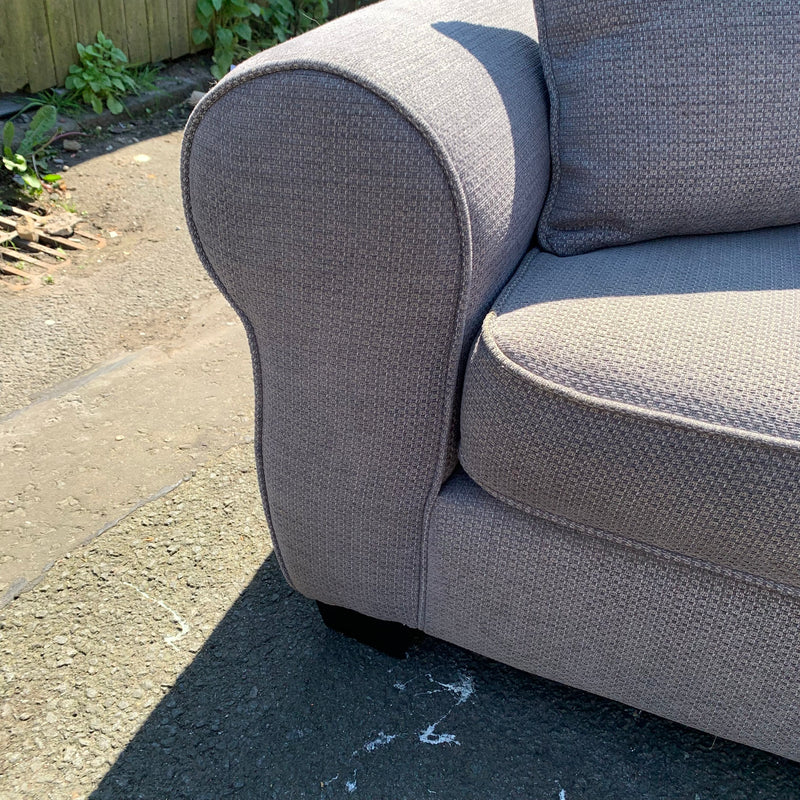 Corner sofa and footstool