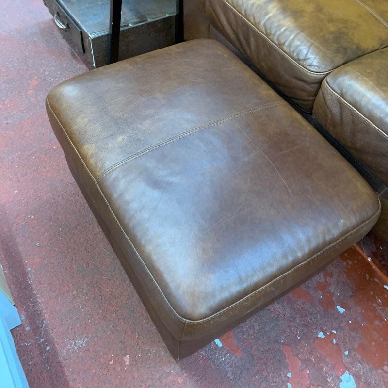 2x 2 seater sofas and footstool