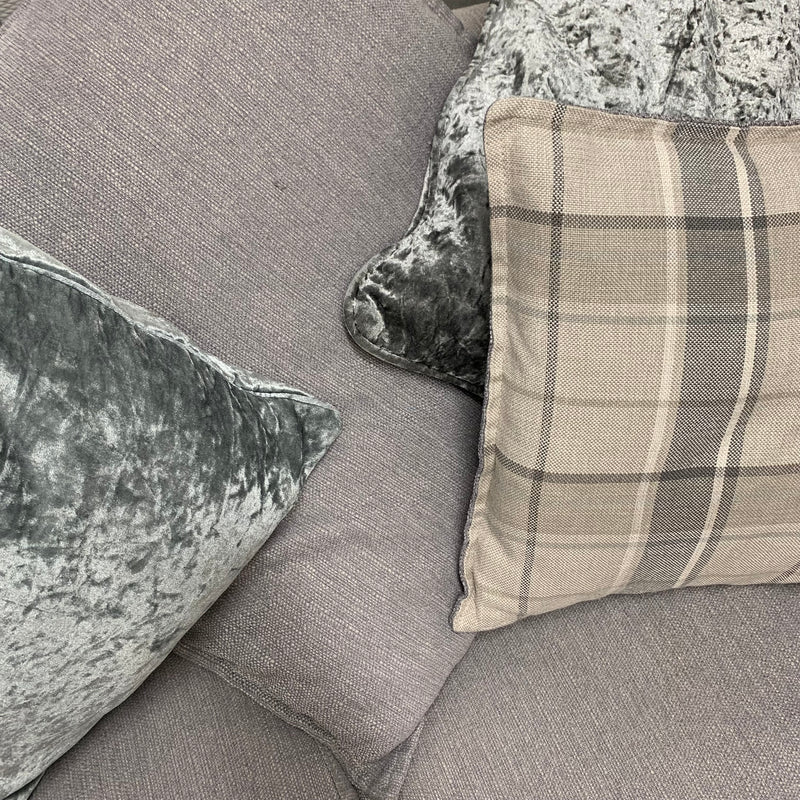 Corner sofa with chair and footstool