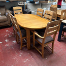 Extending table and chairs