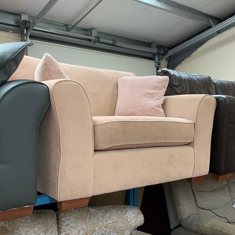 Pink armchair