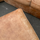 Corner sofa and footstool