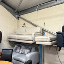 3 seater sofa and footstool