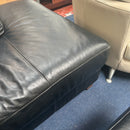 Corner sofa and footstool