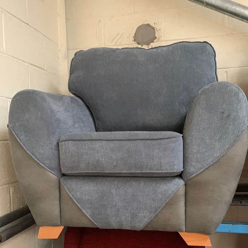 Gunmetal armchair