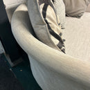 DFS cuddle chair and footstool