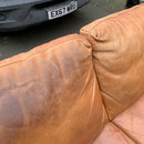 Corner sofa and footstool