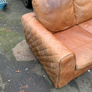 Corner sofa and footstool