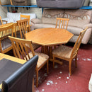 Extending table and chairs