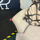 DFS cuddle chair and footstool