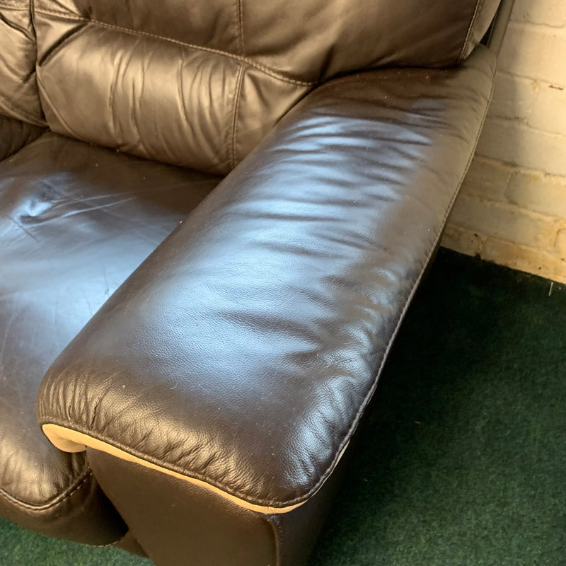 2 seater sofa and footstool