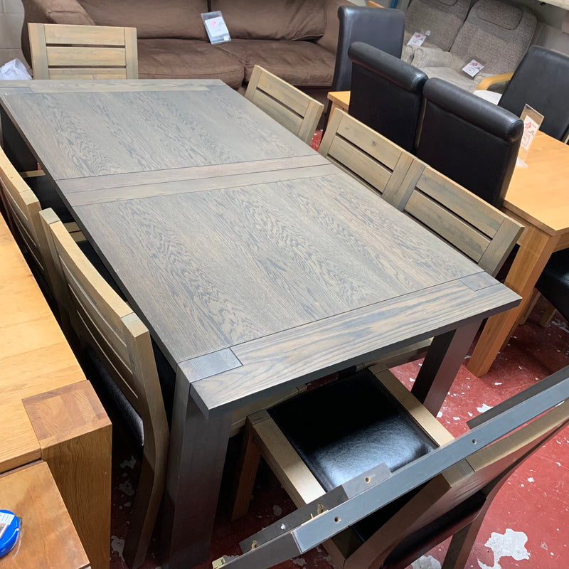 Extending table and chairs