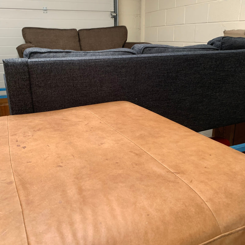 2 and 3 seater sofas with footstool