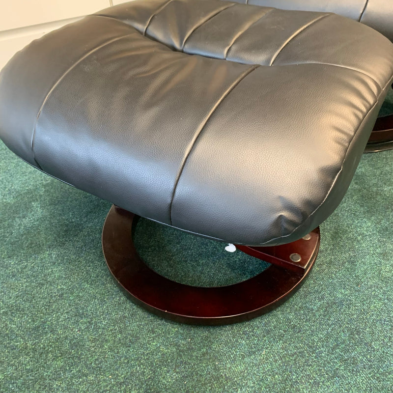 Armchair and footstool