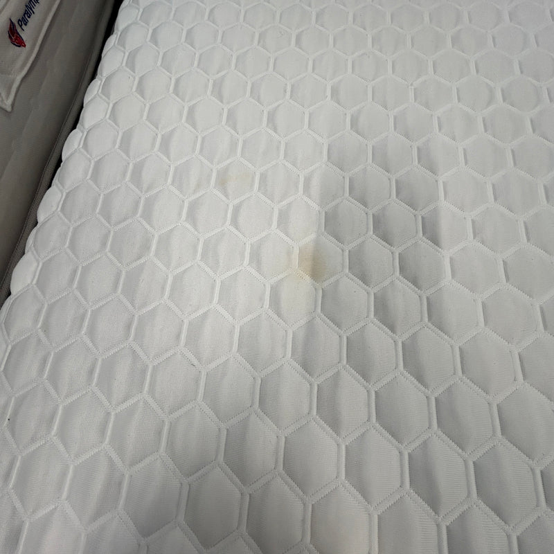 Double bed with memory foam mattress
