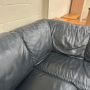 Corner sofa and footstool