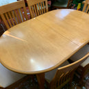 Extending table and chairs