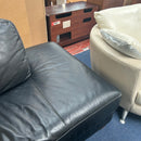 Corner sofa and footstool
