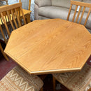 Extending table and chairs