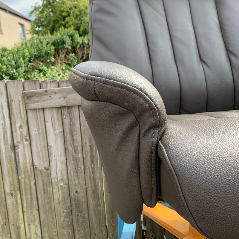 Armchair and footstool