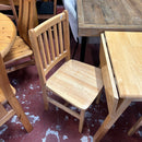 Extending table and chairs