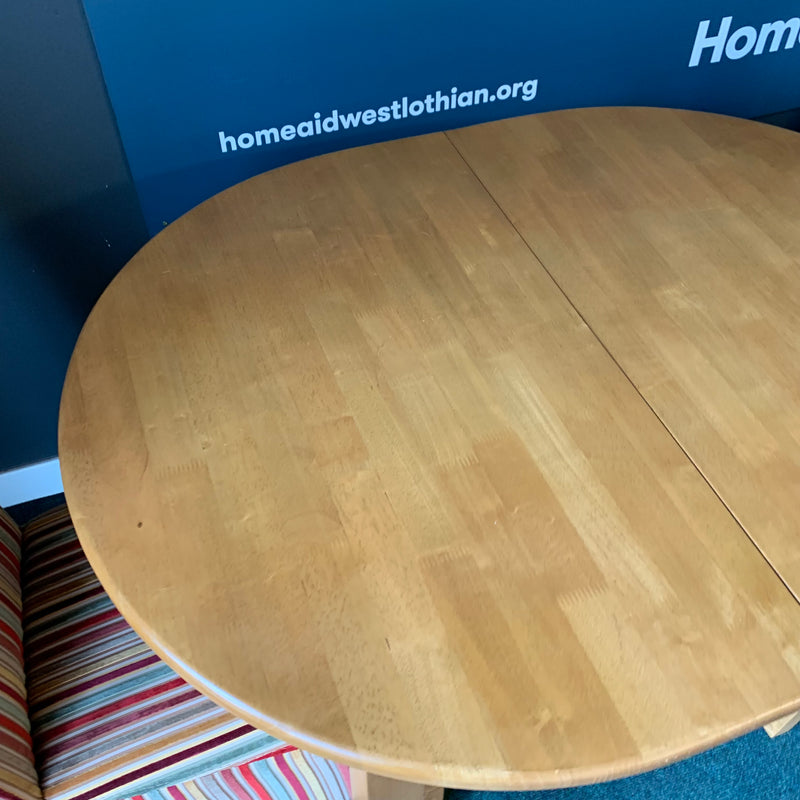 Extending table and chairs