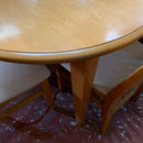 Extending table and chairs