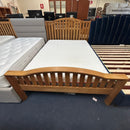 Double bed with memory foam mattress