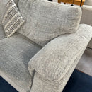 2 seater sofa and cuddle chair with footstool