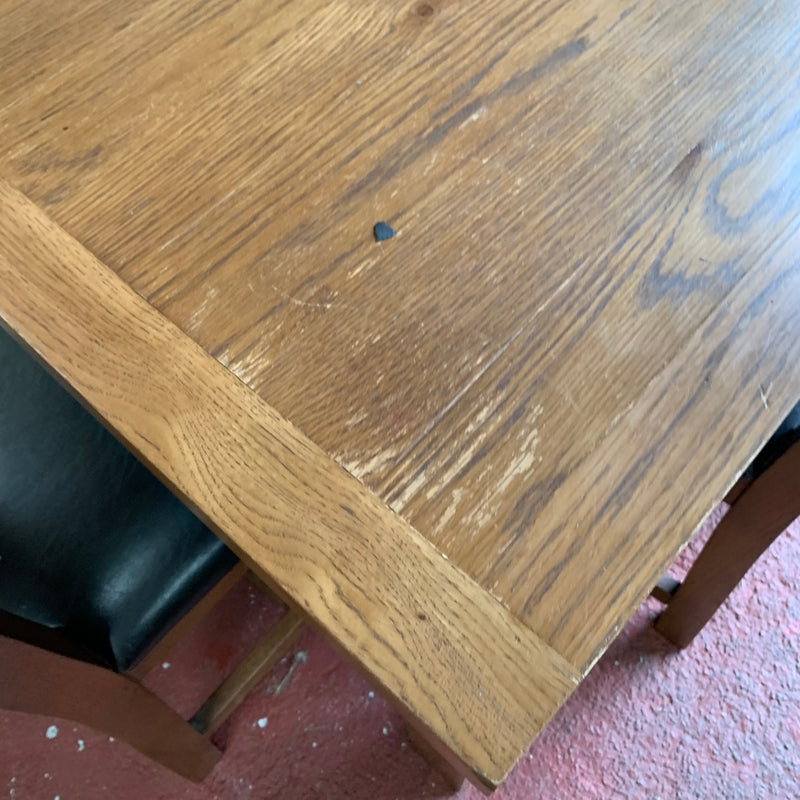 Extending table and chairs