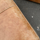 Corner sofa and footstool