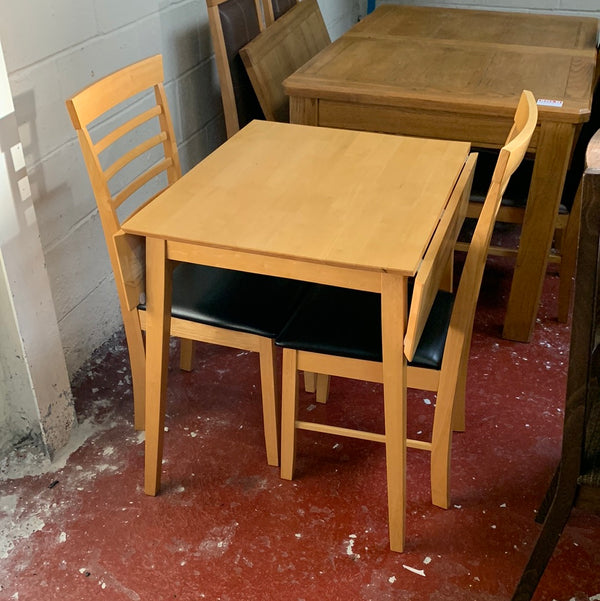 Extending table and chairs