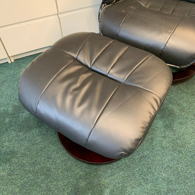 Armchair and footstool