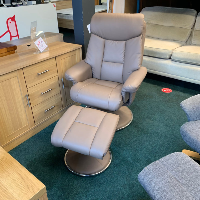 Armchair and footstool