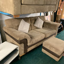 3 seater sofa and footstool