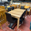 Extending table and chairs